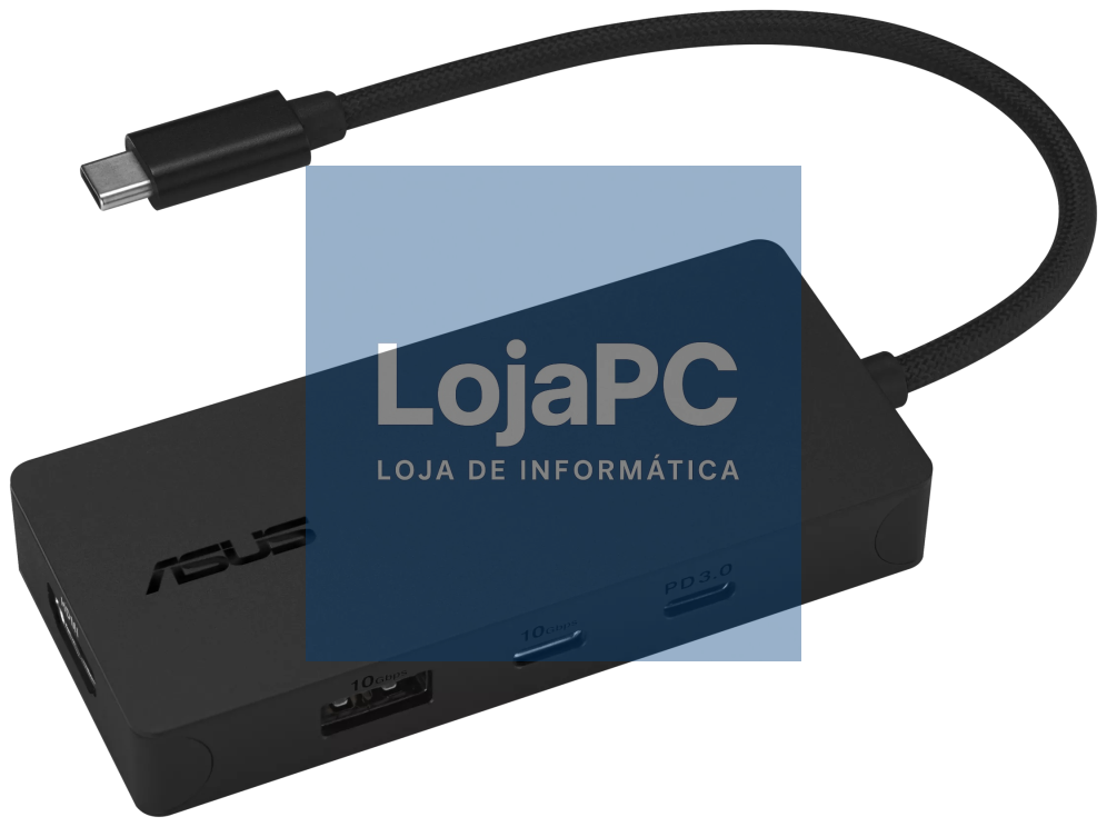ASUS 4 in 1 USB-C Dock DC110 Alámbrico USB 3.2 Gen 2 (3.1 Gen 2) Type-C Preto