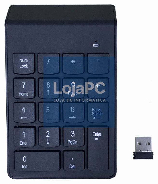 Gembird KPD-W-02 teclado numérico Portátil/PC Bluetooth Preto