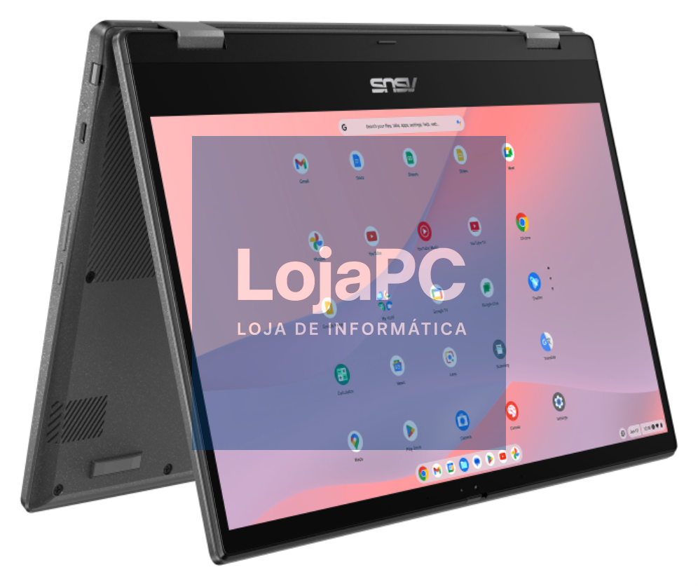ASUS Chromebook CM14 Flip CL1402FM2A-EC0286 - Computador Portátil 14" Full HD (MediaTek Kompanio 520, 8GB RAM, 128GB eMMC, ARM Mali-G52 MC2, ChromeOS) Cinzento Gravidad - Teclado QWERTY espanhol