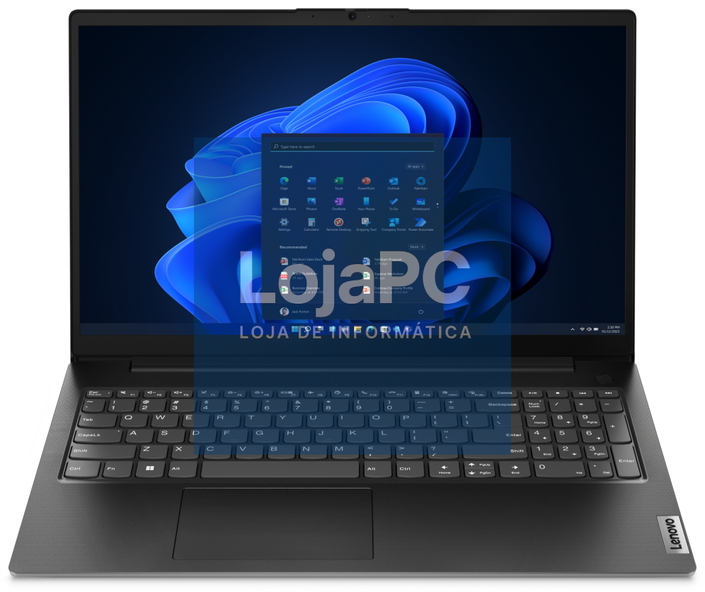 Lenovo V15 G4 AMN AMD Ryzen™ 5 7520U Portátil 39,6 cm (15.6") Full HD 16 GB LPDDR5-SDRAM 512 GB SSD Wi-Fi 6 (802.11ax) Windows 11 Home Preto Espanhol