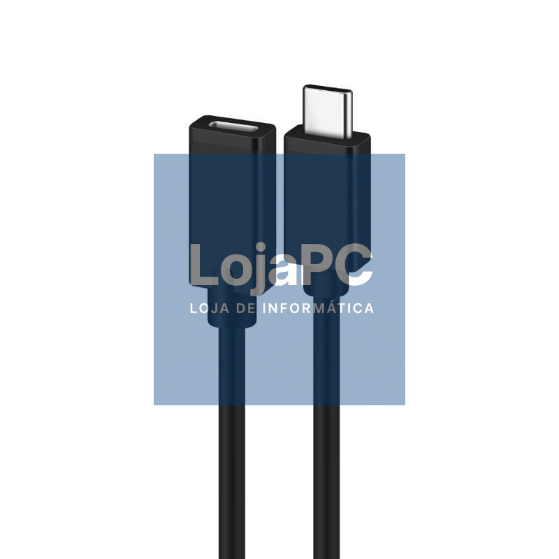 EWENT Cabo de extensão USB 2.0 USB C para USB C, AWG22+28, PD60W, 480Mbps, 1.8m