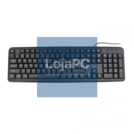 EWENT Teclado USB Preto Slim
