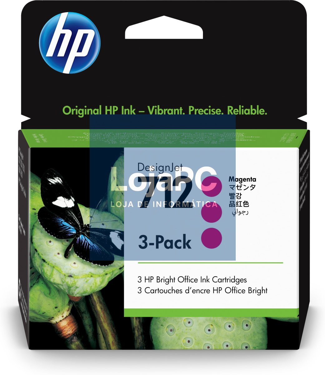 HP 712 3-Pack 29-ml Magenta DesignJet Ink Cartridge