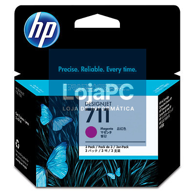 HP 711 3-pack 29-ml Magenta Ink Cartridges