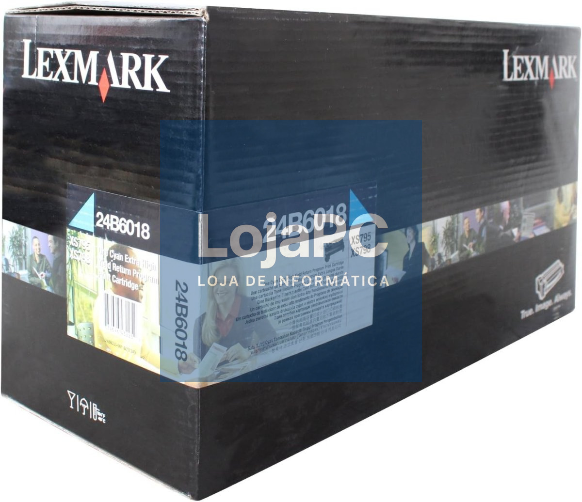 LEXMARK XS795 XS798 toner cartridge cyan standard capacity 1-pack return program
