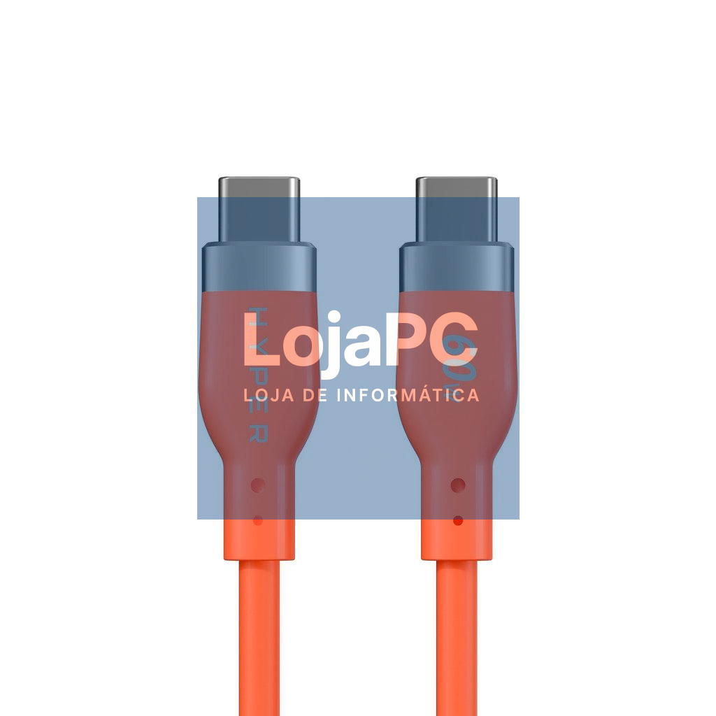 Targus HyperJuice Flex USB-C Silicone Charging Cable - Orange
