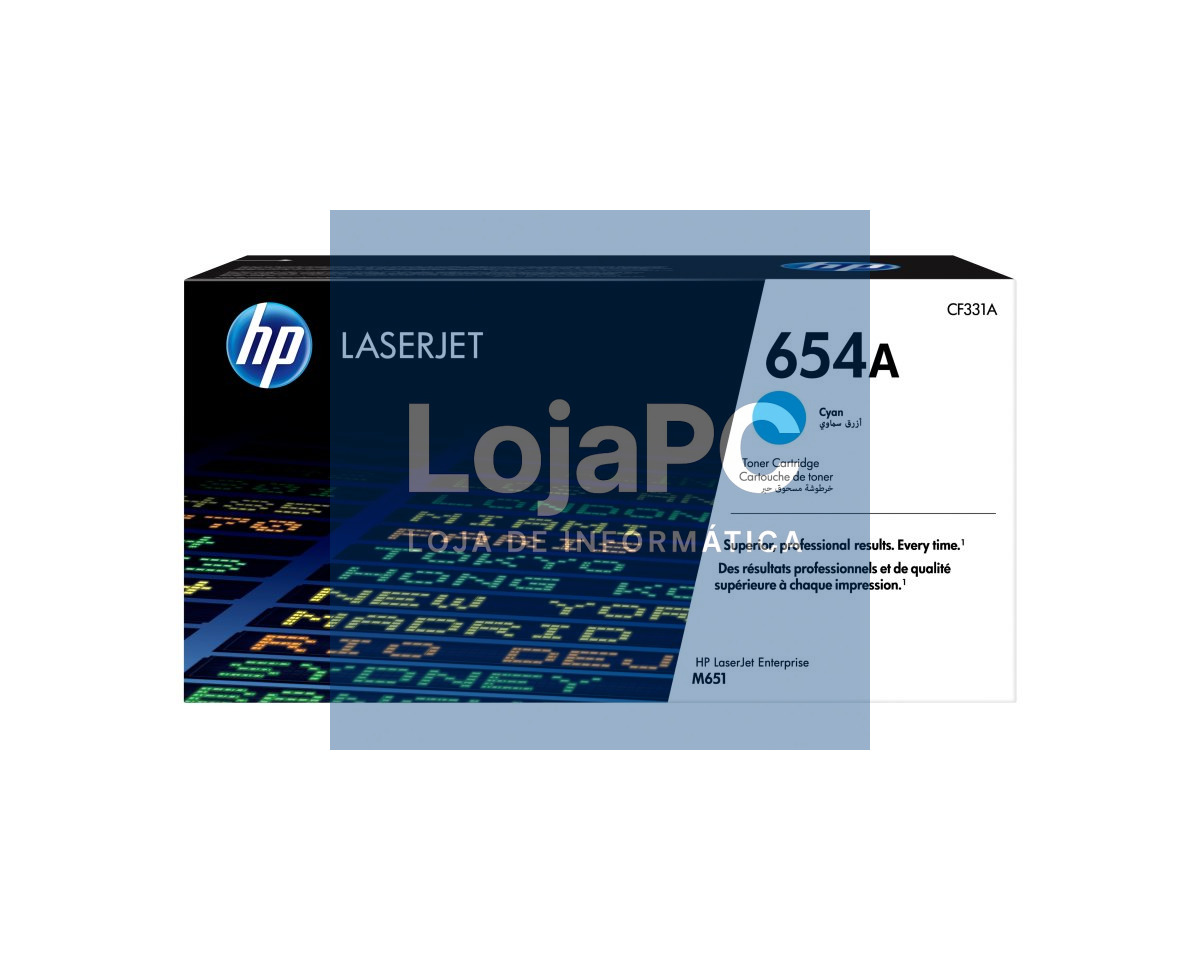 HP 654A original Toner cartridge CF331A cyan standard capacity 15.000 pages 1-pack