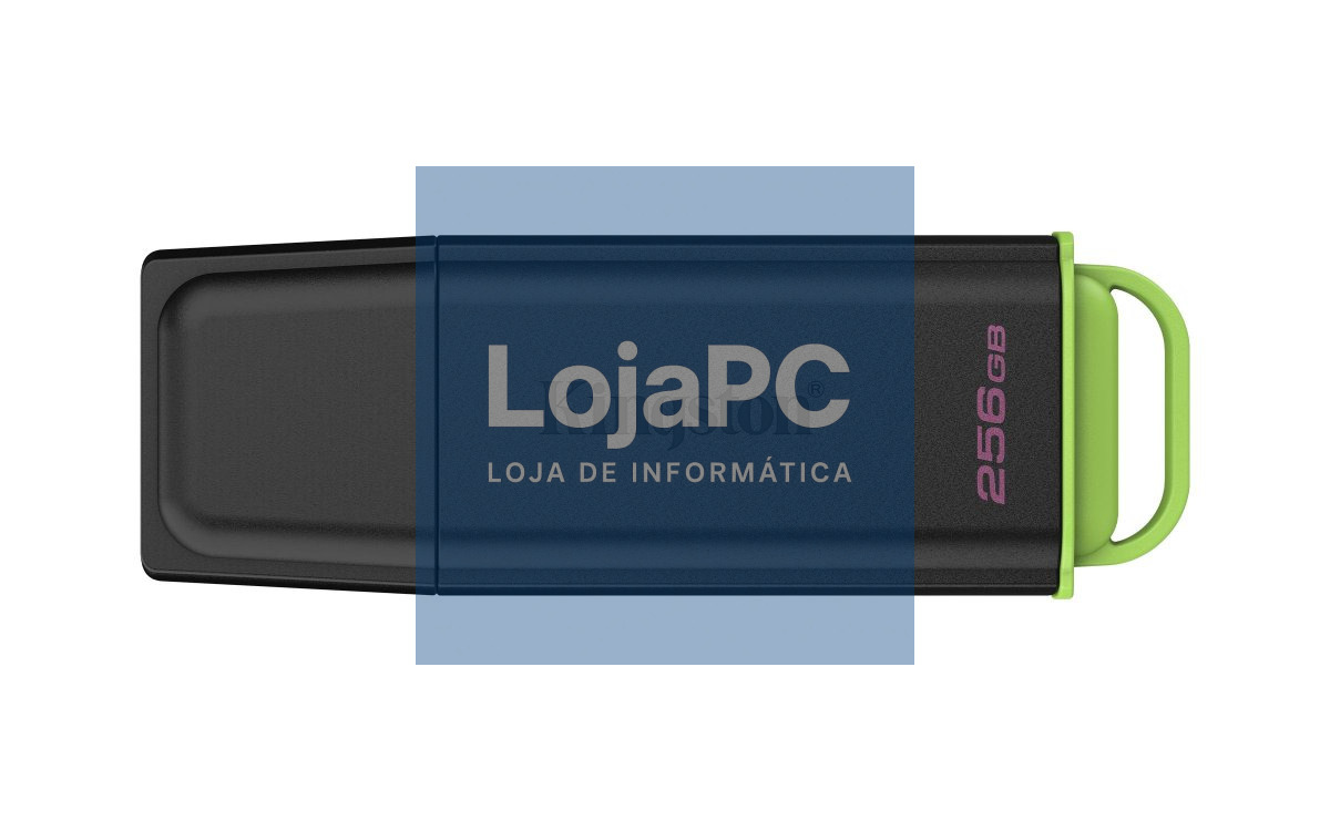 Kingston 256GB PORTABLE USB 3.2 GEN 1 DATATRAVELER EXODIA BLACK/GREEN