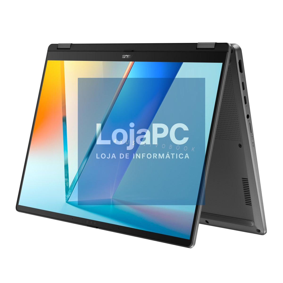 ASUS Vivobook 14 Flip TP3407AA-73BOHDCP1 - Intel Core Ultra 7 355 2.3GHz Octa-Core, 32GB LPDDR5X, 1TB SSD PCIe 4.0, 14" OLED Touch WUXGA (1920x1200), Wi-Fi 7+BT 6.0, Carregador USB-C 68W, Windows 11