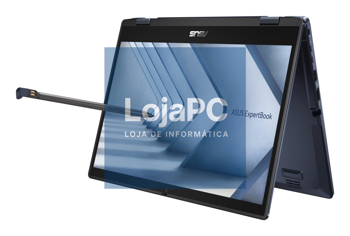 ASUS ExpertBook Mainstream B3402FVA-74EHDCP02 Convertível - Intel Core 7 150U 1.8GHz Deca-Core, 16GB DDR4, 512GB SSD M.2 PCIe 4.0, 14" Touch FHD (1920x1080), Wi-Fi 6+BT 5.2, Windows 11 Pro - Preto
