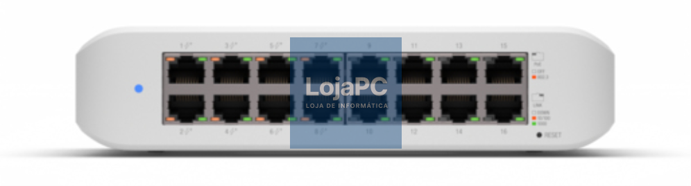 Ubiquiti UniFi Switch Lite 16 PoE L2 Gigabit Ethernet (10/100/1000) Energia sobre Ethernet (PoE) Branco