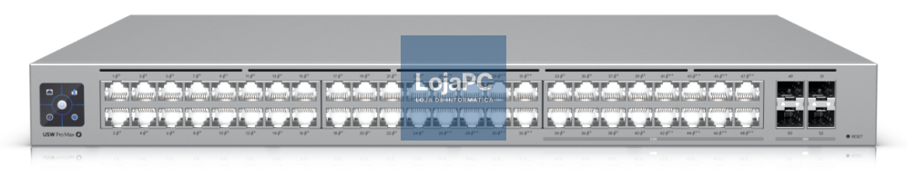 Ubiquiti UniFi Pro Max 48 PoE Gerido L3 Gigabit Ethernet (10/100/1000) Energia sobre Ethernet (PoE) 1U Cinzento