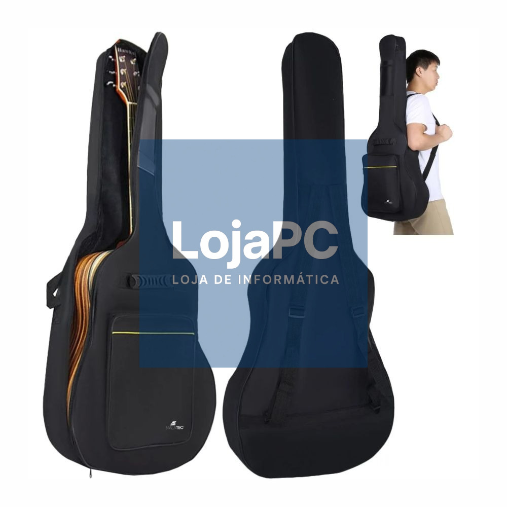 Capa P/ Guitarra Clássica/Acústica até 41" Preto