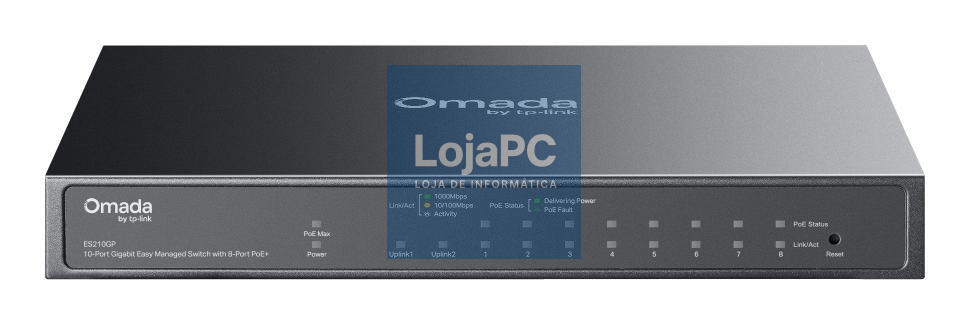 TP-Link - OMADA 10-Port Gigabit Easy Managed Switch with 8-Port PoE+