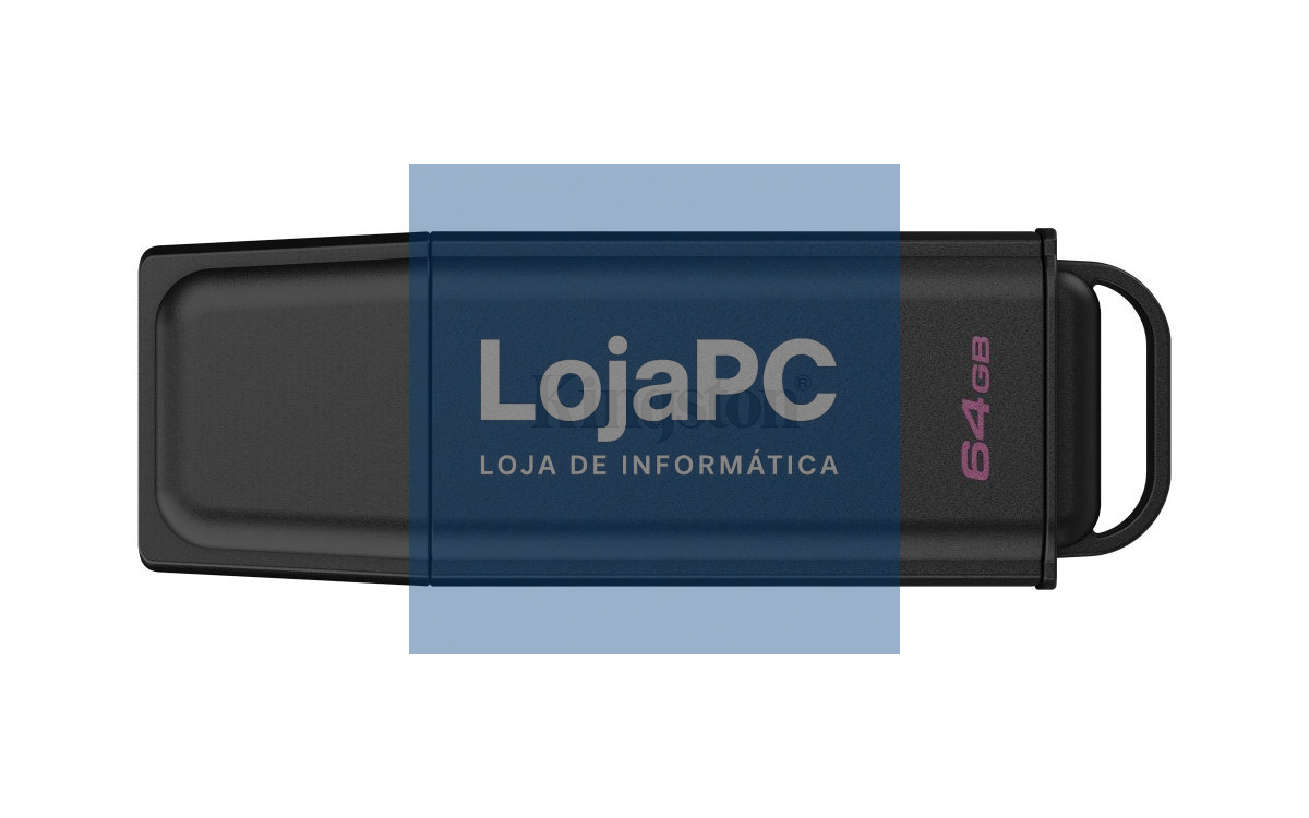 Kingston 64GB PORTABLE USB 3.2 GEN 1 DATATRAVELER EXODIA BLACK