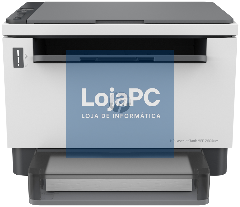 HP LaserJet Tank 2604dw sem fios Multifunction Branco y preto Impressora, Fotocopiadora, escáner; Dúplex