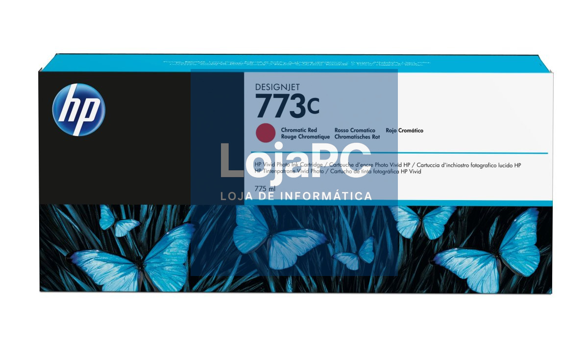 HP 773C original ink cartridge chromatic red standard capacity 775ml 1-pack