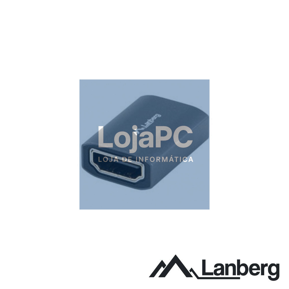 Ficha Adaptadora HDMI Fêmea / Fêmea 8K Prateada LANBERG