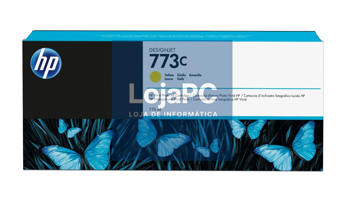 HP 773C original ink cartridge yellow standard capacity 775ml 1-pack