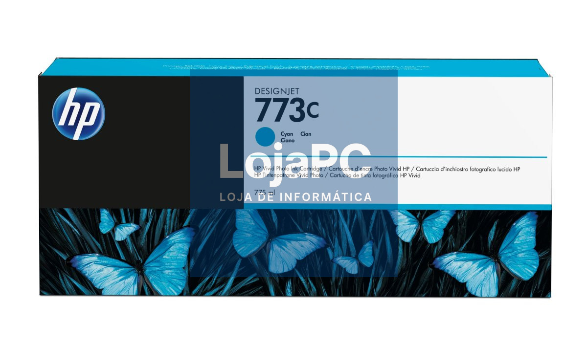 HP 773C original ink cartridge cyan standard capacity 775ml 1-pack