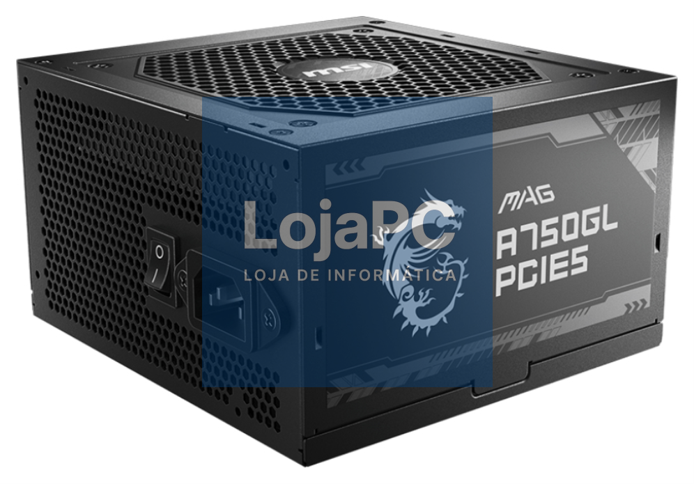 MSI MAG A750GL PCIE5 unidade de fonte de alimentação 750 W 20+4 pin ATX ATX Preto