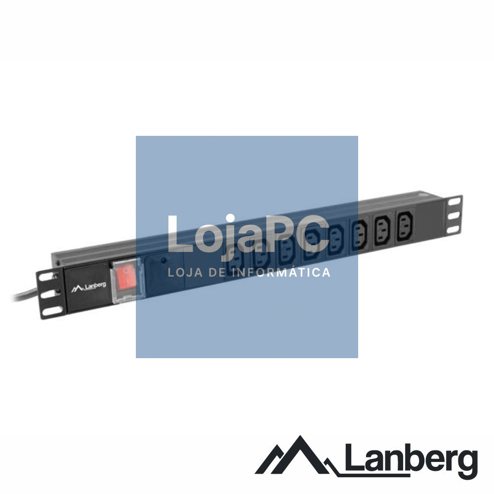 Extensão Elétrica 8xIEC C13 C/Int. C20 2m 19" LANBERG