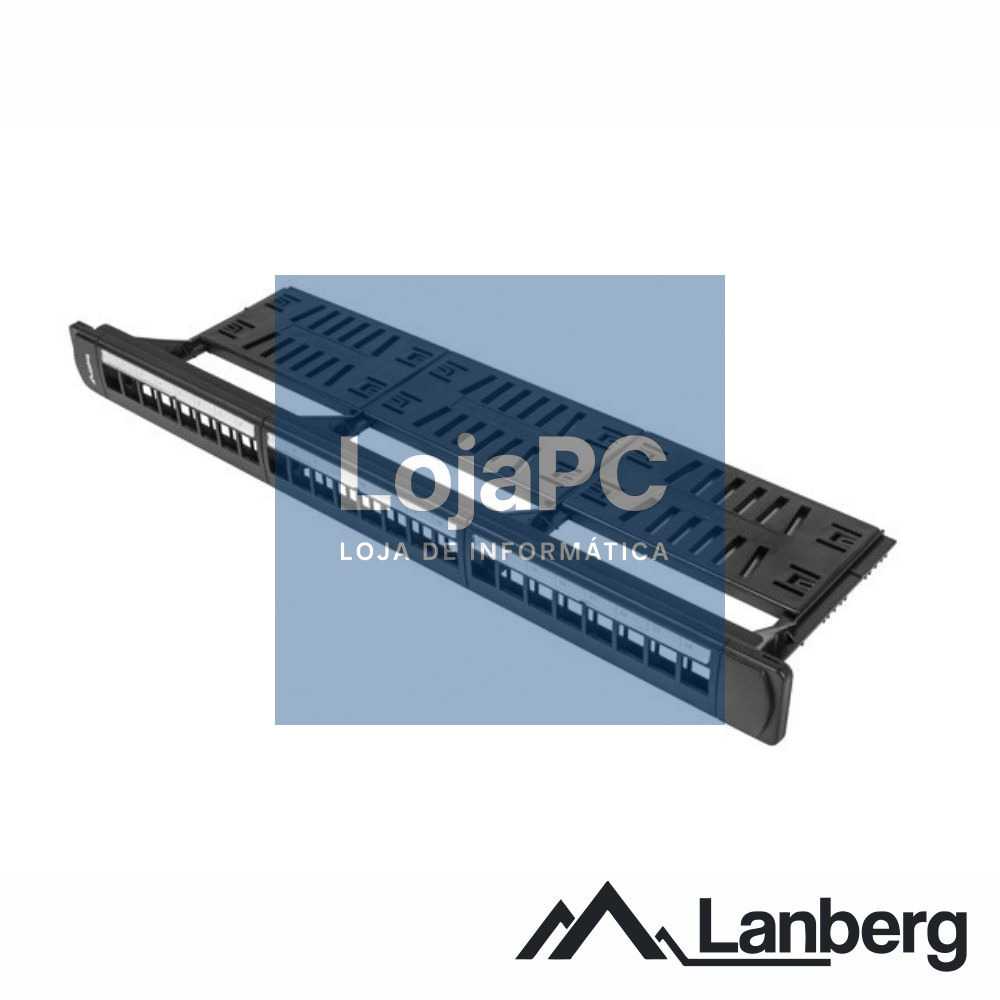 Painel 24 Portas Keystone C/Organizador 1U 19" LANBERG