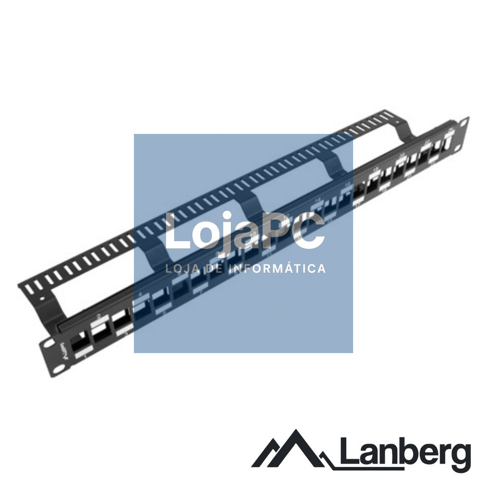 Patch Panel Vazio 24 Portas Keystone 1U 19" LANBERG