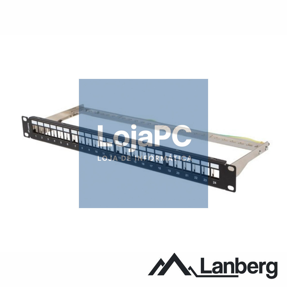 Patch Panel Vazio 24 Portas Keystone FTP 1U 19" LANBERG