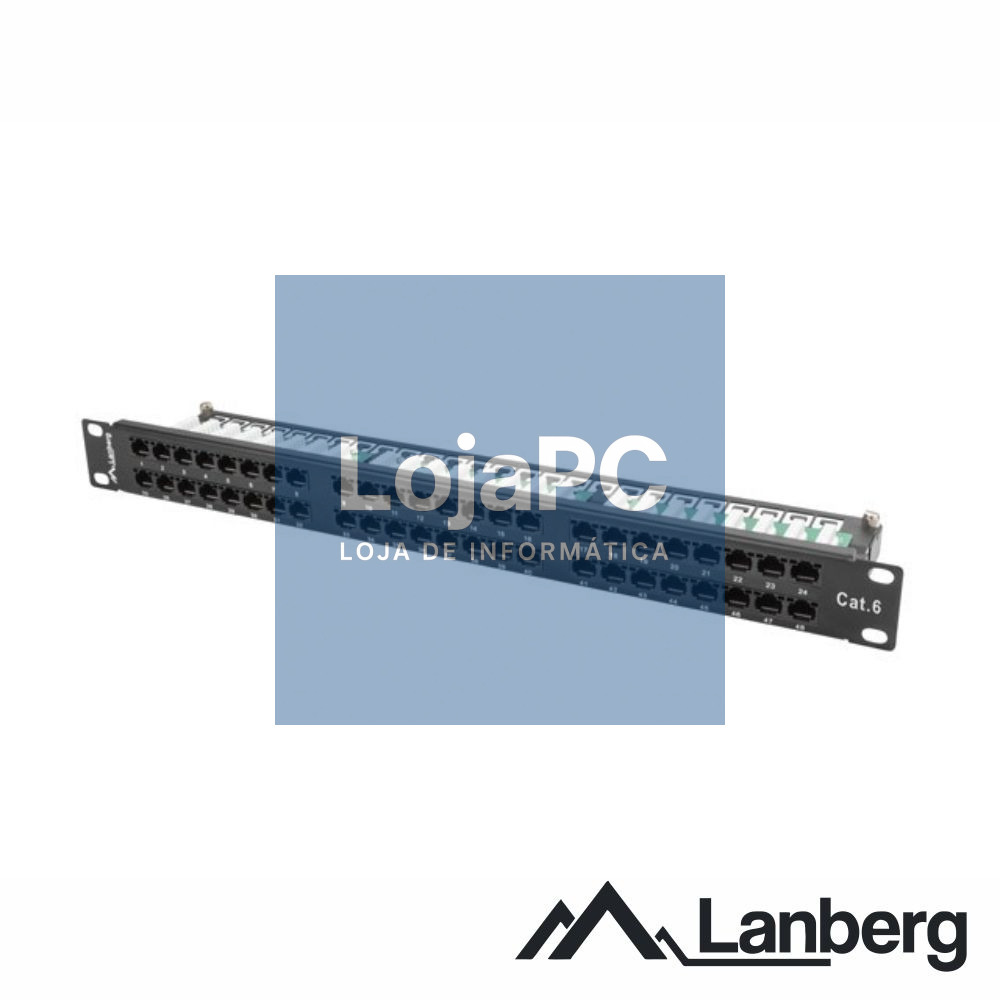 Patch Panel 48 Portas RJ45 CAT5E 2U 19" LANBERG