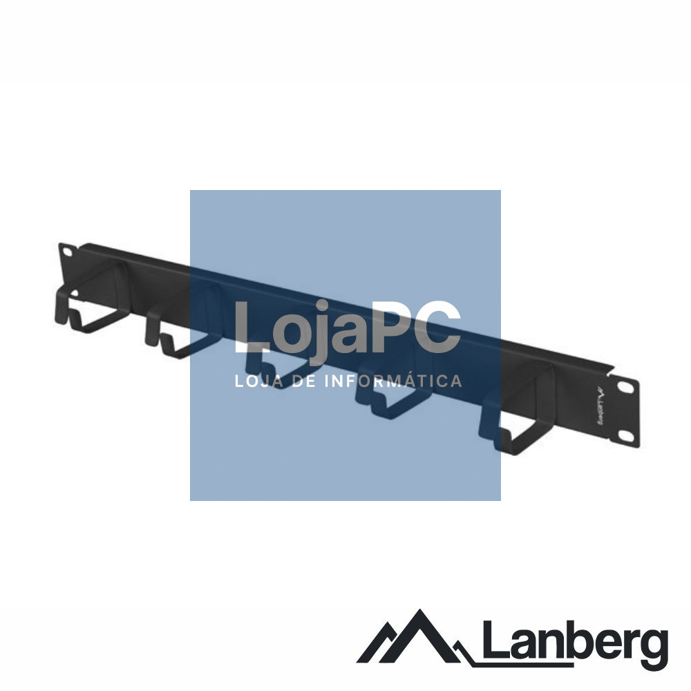 Organizador Cabos 19" 1U 5 Suportes Aço LANBERG