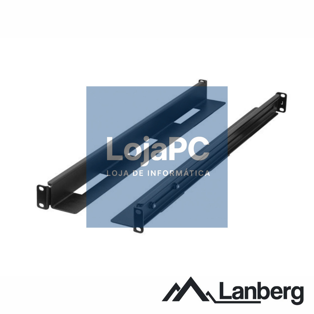 Kit Calhas Deslizantes 19" 650-1090mm 90kg LANBERG