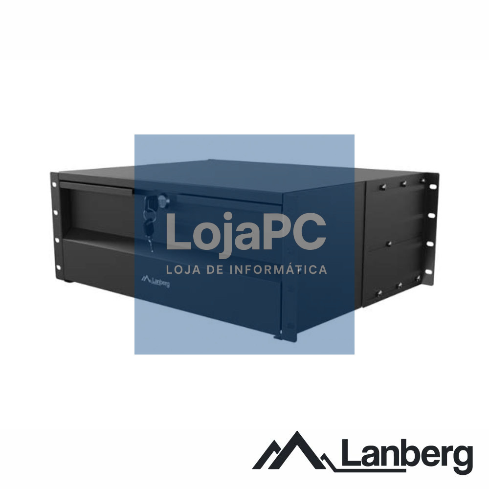 Gaveta c/Fecho P/ Armário Bastidor (Rack) 19" 4U LAMBERG