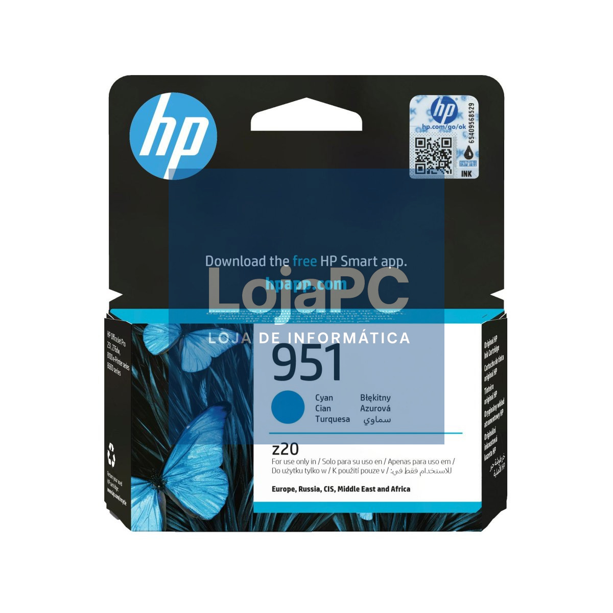 HP 951 Cyan Original Ink Cartridge