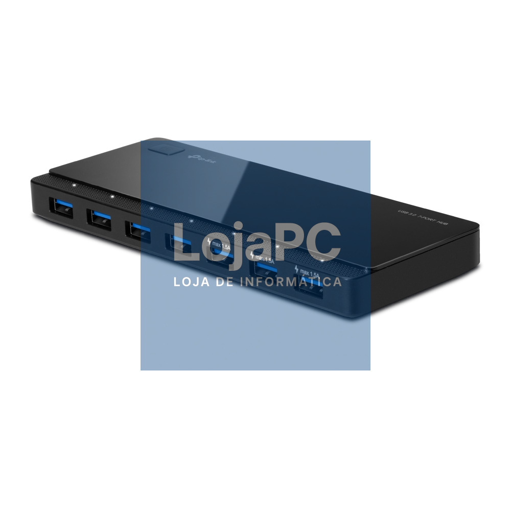 TP-LINK UH700 7-port USB 3.0 Hub Desktop 12V/2.5A power adapter included