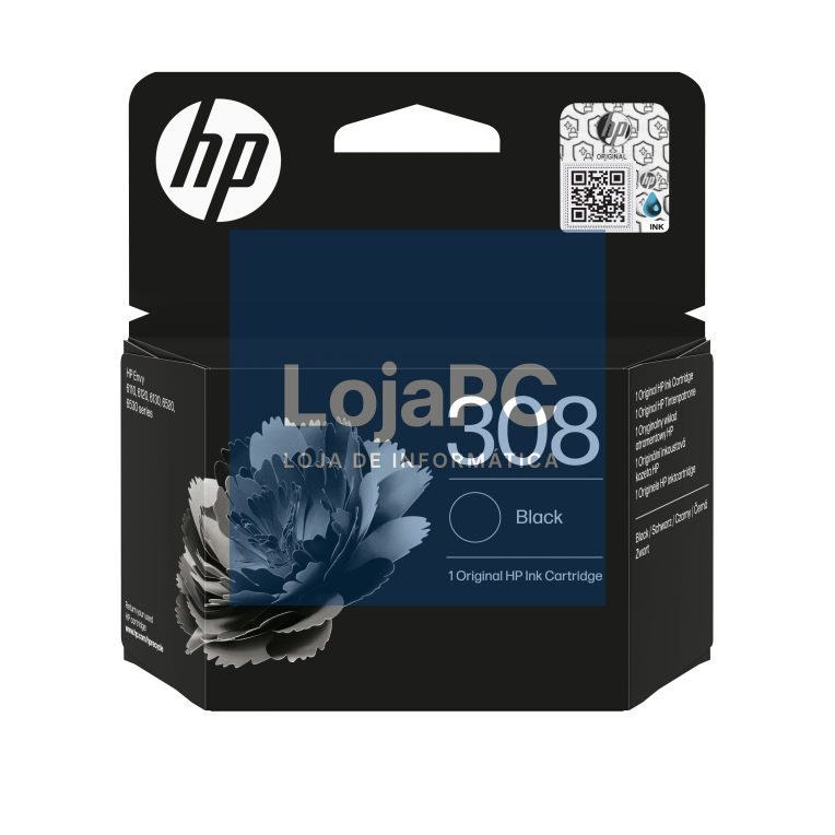 HP Tinteiro Original 308 preta