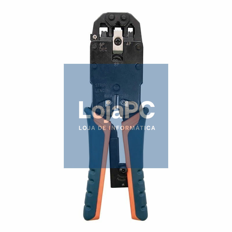 Crimpadora Metálica de Carraca Nanocable 10.31.0102 para RJ10-RJ11-RJ12-RJ45