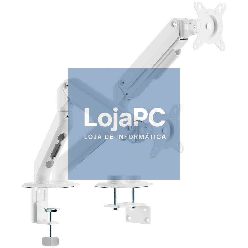 Suporte de mesa com Contrapeso para 2 Monitores Aisens DT32TSR-439/ Rotativo/ Inclinável/ até 9kg