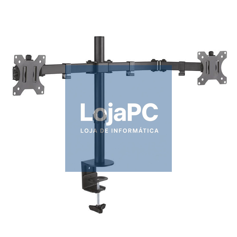 Suporte de mesa para 2 Monitores Aisens DT32TSR-041/ Rotativo/ Inclinável/ até 8kg