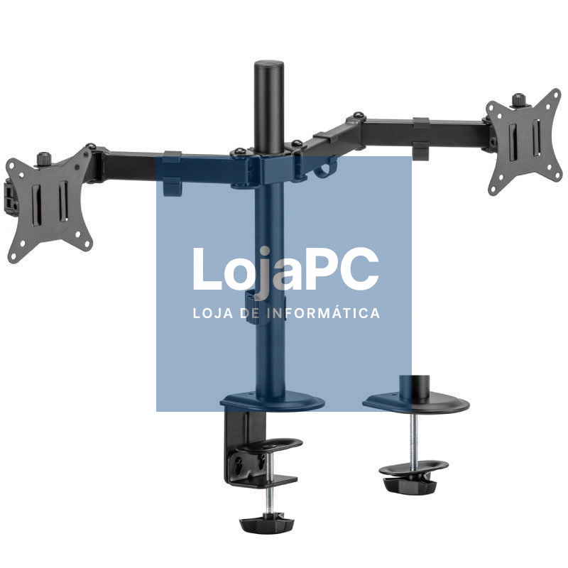 Suporte de mesa para 2 Monitores o TV Aisens DT32TSR-149/ Rotativo/ Inclinável/ até 9kg