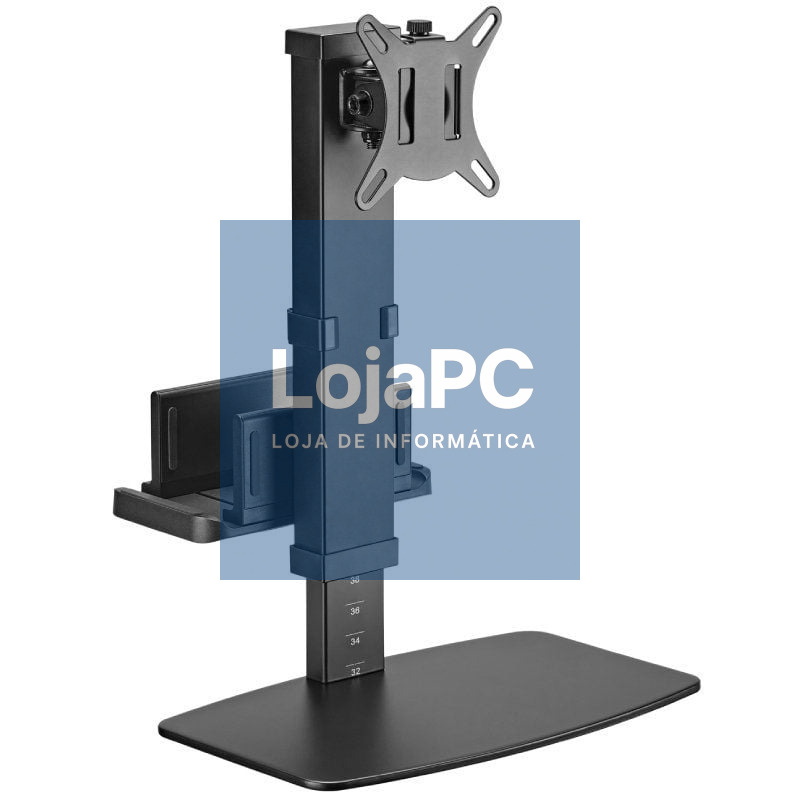 Suporte de Secretária para Monitor,TV y MiniPC Aisens DT32TSR-165/ Rotativo/ Inclinável/ até 8kg
