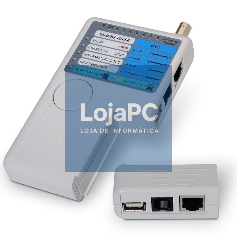 Tester Aisens A142-0313 para RJ11-RJ12-RJ45/ USB/ Coaxial