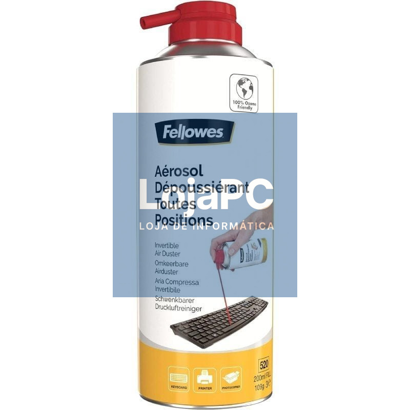 Spray de Ar a Presión Fellowes 9974804/ Capacidade 200ml