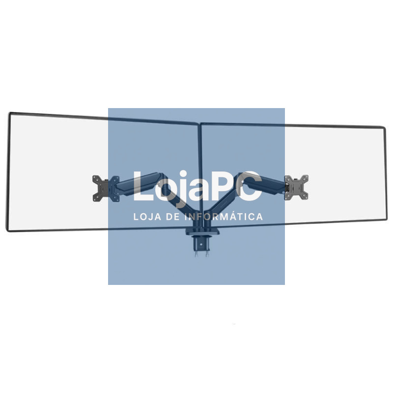 Suporte de mesa para 2 Monitores Mars Gaming MARM-PRO2/ Rotativo/ Inclinável/ Rotatorio/ até 10kg