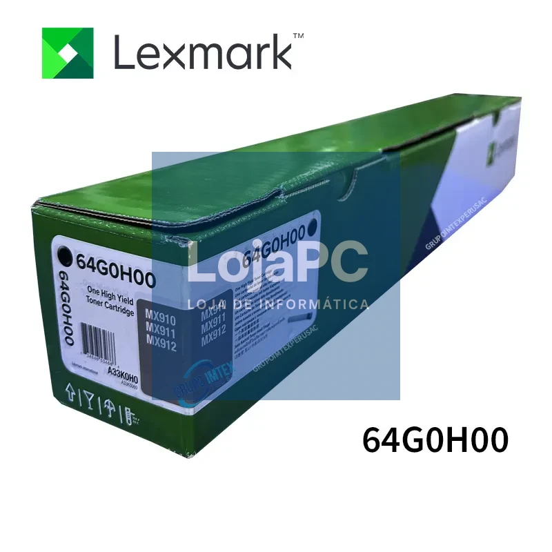 LEXMARK 64G0H00 32.5K Toner Cartridge MX910 911 912