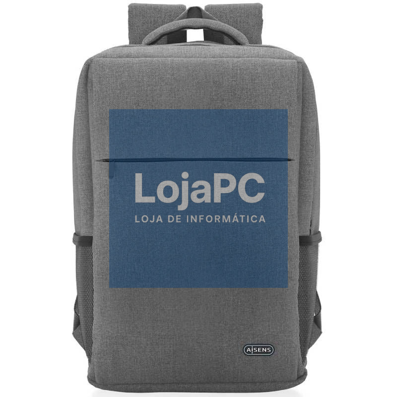 Mochila Aisens ASBG-BP081-GR para Portáteis até 17'/ Cinzento