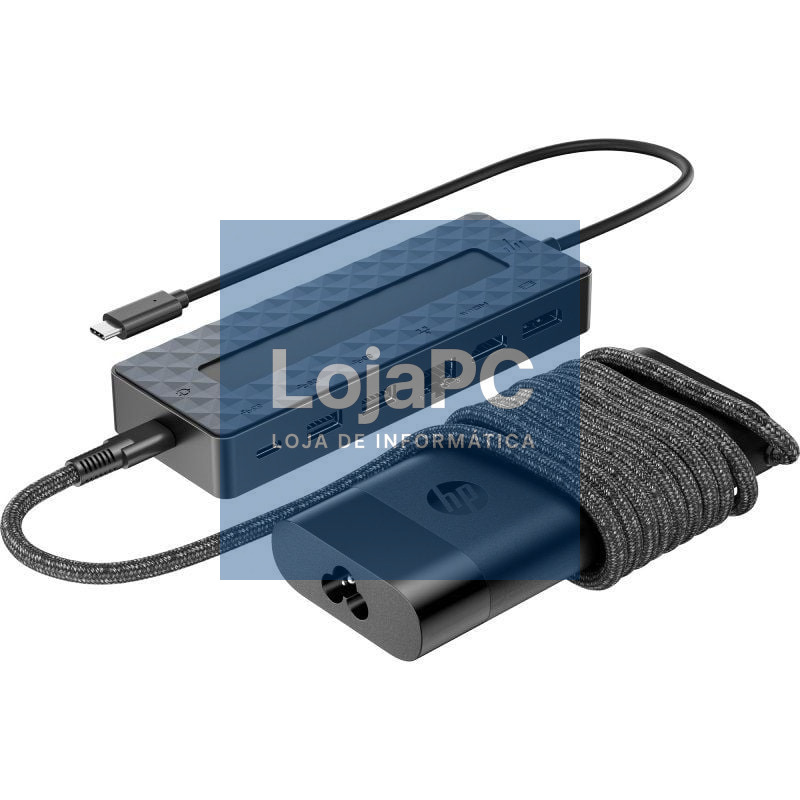Pack Docking USB Tipo-C y Carregador Universal para portátil HP 9H0H9AA