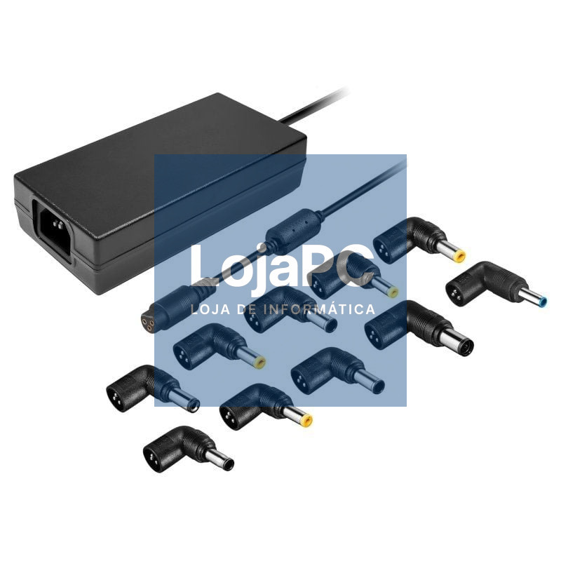Carregador de Portátil Leotec Notebook/ 120W/ Automático/ 10 Conectores/ Voltaje 12-20V