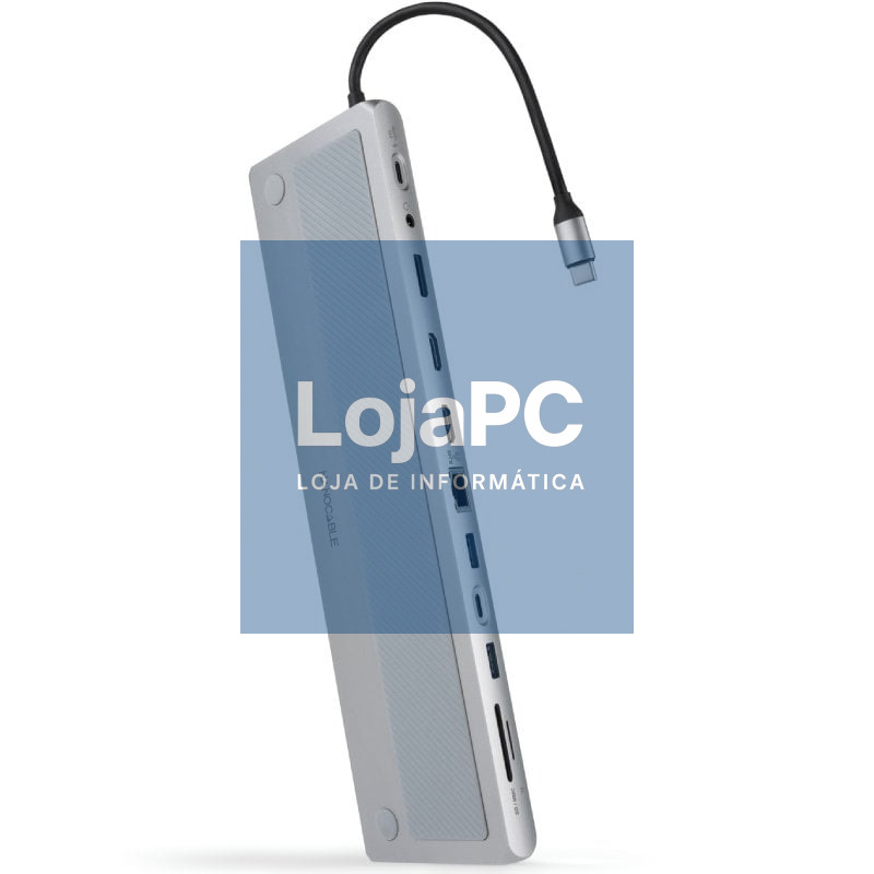 Docking Tipo-C Nanocable 10.16.1012/ 3xUSB/ 1xUSB Tipo-C/ 2xHDMI 4K/ 1xDisplayPort/ 1xRJ45/ 1xLector cartões/ 1xJack 3.5/ 1xUSB Tipo-C PD/ Cinzento