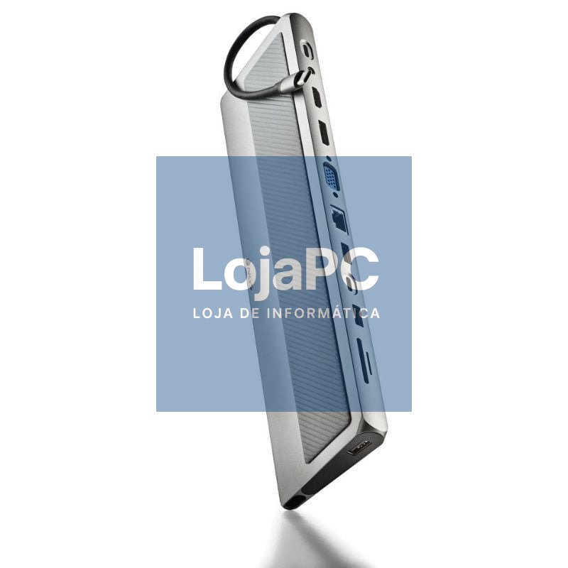 Docking USB Tipo-C NGS WonderDock 12 Pro/ 3xUSB/ 2xHDMI 4K/ 1xVGA/ 1xRJ45/ 1xLector de Cartões/ 1xJack 3.5/ 1xUSB Tipo-C PD/ Cinzento